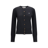 Vivienne Westwood Black Wool Oves Aries Cardigan
