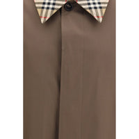 Burberry Brown Cotton Coat