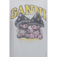 Ganni White Cotton Sportswear