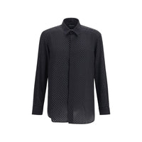 Tom Ford Black Silk Pattern Shirt