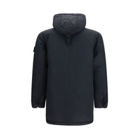 Stone Island Black Polyester Full-Length Jacket