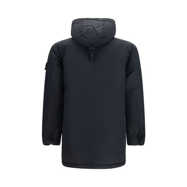 Stone Island Black Polyester Full-Length Jacket