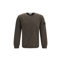 Stone Island Brown Cotton Sweatshirt