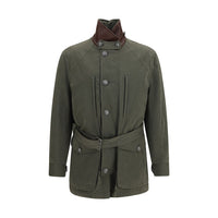 Brunello Cucinelli Bicolor Cotton Full-Length Jacket