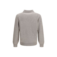 Brunello Cucinelli Gray Cashmere Sweatshirt