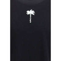 Palm Angels Black Cotton T-Shirt