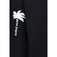 Palm Angels Black Cotton Sweatshirt