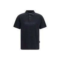 Palm Angels Black Cotton Polo Shirt