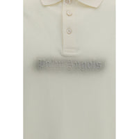 Palm Angels Beige Cotton Polo Shirt
