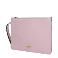 Burberry Pink Leather Clutch Bag