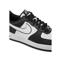 Nike Black And White Leather Low Top Sneakers
