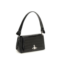 Vivienne Westwood Black Calf Leather Bos Taurus Shoulder Bag