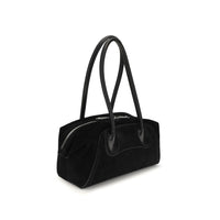 Vivienne Westwood Black Calf Leather Bos Taurus Shoulder Bag