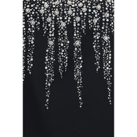 Valentino Garavani Black Wool Oves Aries Cocktail Dress