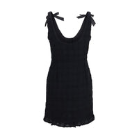 Alessandra Rich Black Cotton Casual Dress