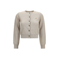 Maison Kitsuné Beige Cotton Cardigan