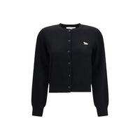 Maison Kitsuné Black Cotton Cardigan