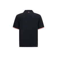 Thom Browne Black Cotton Polo Shirt