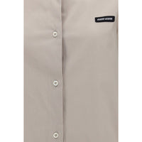 Miu Miu Gray Cotton Dress Shirt