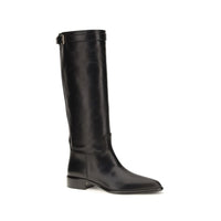 Prada Black Calf Leather Bos Taurus Ankle Boots