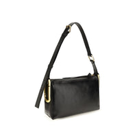 Marc Jacobs Black Calf Leather Bos Taurus Shoulder Bag