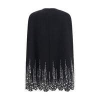 Valentino Garavani Black Wool Oves Aries Coat