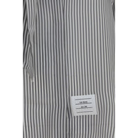 Thom Browne Gray Silk Pattern Shirt