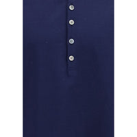 Thom Browne Blue Cotton Polo Shirt