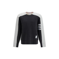 Thom Browne Gray Cotton Sweatshirt