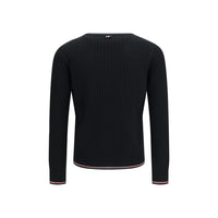 Thom Browne Black Wool Oves Aries Cardigan