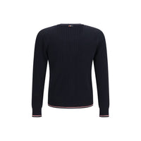 Thom Browne Blue Wool Oves Aries Cardigan