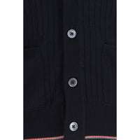 Thom Browne Blue Wool Oves Aries Cardigan