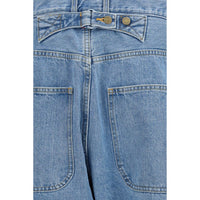 Thom Browne Blue Cotton Relaxed Fit Jeans