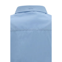 Prada Blue Cotton Dress Shirt