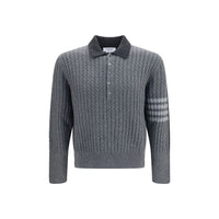 Thom Browne Gray Wool Oves Aries Sweatshirt
