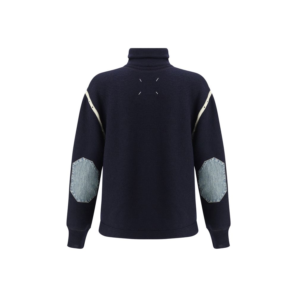 Maison Margiela Blue Wool Oves Aries Sweatshirt