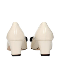 Tom Ford Beige Leather Mid Heel Pumps