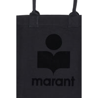 Isabel Marant Black Cotton Shoulder Bag