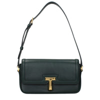 Tom Ford Green Leather Shoulder Bag