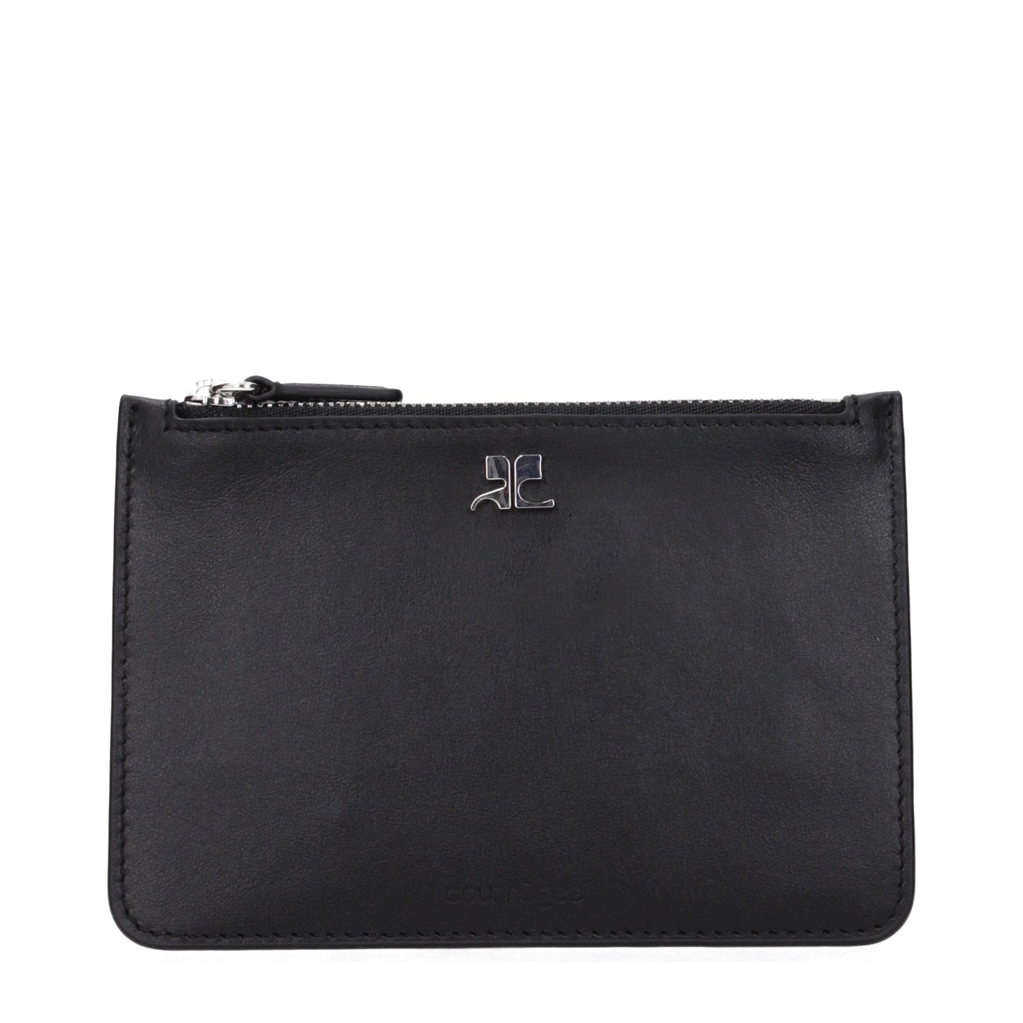 Courrèges Black Leather Wallet