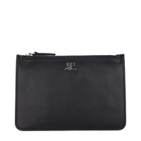 Courrèges Black Leather Wallet