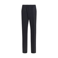 Versace Black Wool Oves Aries Dress Pants