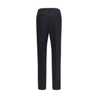 Versace Black Wool Oves Aries Dress Pants