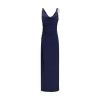 Versace Blue Viscose Casual Dress