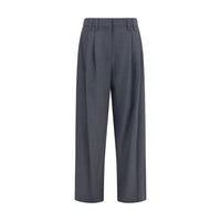 Brunello Cucinelli Gray Wool Oves Aries Dress Pants