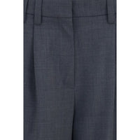 Brunello Cucinelli Gray Wool Oves Aries Dress Pants