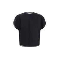 Khaite Black Silk Shirt