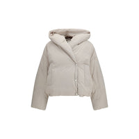 Max Mara Gray Polyamide Full-Length Jacket