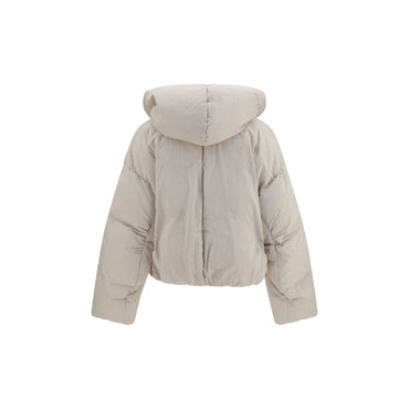 Max Mara Gray Polyamide Full-Length Jacket