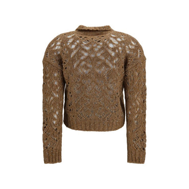 Max Mara Brown Alpaca Vicugna Pacos Cardigan